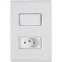 Imagem de Conjunto 4x2 1 Interruptor 10 A 250 V e 1 TomadaTramontina