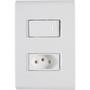 Imagem de Conjunto 4x2 1 Interruptor 10 A 250 V e 1 TomadaTramontina
