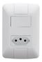 Imagem de  Conjunto 4x2 1 Interruptor 6a 250v 1 Tomada 2p+t Tramontina Cor Branco