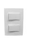 Imagem de Conjunto 4X2 1 Interruptor Simples 10A + 1 Interruptor Paralelo 10A Linha Vivaz - Ilumi