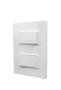 Imagem de Conjunto 4X2 1 Interruptor Simples 10A + 1 Interruptor Paralelo 10A Linha Vivaz - Ilumi