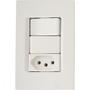Imagem de Conjunto 4x2 1 Interruptor Simples 10A 250V e 1 Tomada 2P+T 20 A 250 V Tramontina IzyFlat Branco