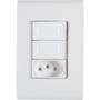 Imagem de Conjunto 4x2 2 Interruptores 10 A 250V e 1 Tomada Tramontina