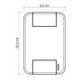 Imagem de Conjunto 4x2 3 Interruptores Simples 10A 250V Branco TABLET