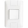 Imagem de Conjunto 4x2 Com 1 Interruptor Bipolar Simples Tramontina Aria 25 A 250 V Branco Tramontina