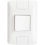 Imagem de Conjunto 4x2 com 1 Interruptor Bipolar Simples Tramontina Aria 25 A 250 V Branco