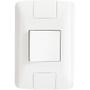 Imagem de Conjunto 4x2 com 1 Interruptor Bipolar Simples Tramontina Aria 25 A 250 V Branco