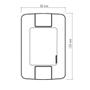 Imagem de Conjunto 4x2 Com 1 Interruptor Paralelo Tramontina Aria 6 A 250 V Branco Tramontina