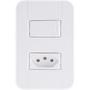 Imagem de Conjunto 4x2 Com 1 Interruptor Simples 10 A 250 V E 1 Tomada 2p+t 10 A 250 V Tablet Branc