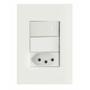 Imagem de Conjunto 4x2 Com 1 Interruptor Simples 10 A 250 V E 1 Tomada 2p+t 20 A 250 V Giz Branco