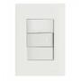 Imagem de Conjunto 4x2 com 1 Interruptor Simples 10 A 250 V Tramontina Giz Branco