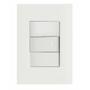 Imagem de Conjunto 4x2 com 1 Interruptor Simples 10 A 250 V Tramontina Giz Branco