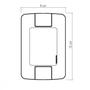 Imagem de Conjunto 4x2 com 1 Interruptor Simples 6 A 250 V e 1 Tomada 2P+T 20 A 250 V Tramontina Aria Branco
