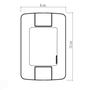Imagem de Conjunto 4x2 com 1 Interruptor Simples 6 A 250 V e 2 Tomadas 2P+T 20 A 250 V Tramontina Aria Branco