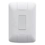 Imagem de Conjunto 4x2 com 1 Interruptor Simples Aria 6A 250V Branco Tramontina Única