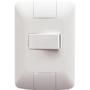 Imagem de Conjunto 4x2 Com 1 Interruptor Simples Horizontal Tramontina Aria 6 A 250 V Branco Tramontina