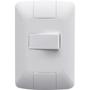 Imagem de Conjunto 4x2 com 1 Interruptor Simples Horizontal Tramontina Aria 6 A 250 V Branco