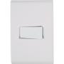 Imagem de Conjunto 4x2 Com 1 Interruptor Simples Horizontal Tramontina Liz 10 A 250 V Branco Tramontina