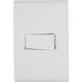Imagem de Conjunto 4x2 com 1 Interruptor Simples Horizontal Tramontina Liz 10 A 250 V Branco