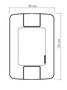Imagem de Conjunto 4x2 com 1 Interruptor Simples Tramontina Aria 6 A 250 V Branco