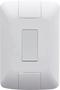 Imagem de Conjunto 4x2 com 1 Interruptor Simples Tramontina Aria 6 A 250 V Branco