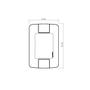 Imagem de Conjunto 4x2 com 1 Interruptor Simples Tramontina Aria 6 A 250 V Branco