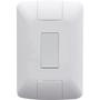 Imagem de Conjunto 4x2 com 1 Interruptor Simples Tramontina Aria 6 A 250 V Branco
