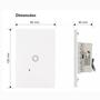 Imagem de Conjunto 4x2 com 1 Interruptor Touch Inteligente Wifi - Alexa Branco MarGirius