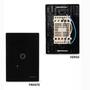 Imagem de Conjunto 4x2 com 1 Interruptor Touch Inteligente Wifi - Alexa Preto MarGirius