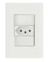 Imagem de Conjunto 4x2 com 1 Tomada 2P+T 10 A 250 V Tramontina Giz Branco