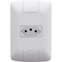 Imagem de Conjunto 4x2 com 1 Tomada 2P+T Tramontina Aria 10 A 250 V Branco