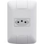 Imagem de Conjunto 4x2 com 1 Tomada 2P+T Tramontina Aria 20 A 250 V Branco