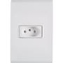 Imagem de Conjunto 4x2 com 1 Tomada 2P+T Tramontina Liz 10 A 250 V Branco