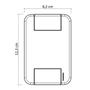 Imagem de Conjunto 4x2 com 1 Tomada Telefone RJ11 Tramontina Tablet Branco