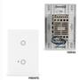 Imagem de Conjunto 4x2 com 2 Interruptor Touch Inteligente Wifi - Alexa Branco  MarGirius