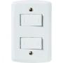 Imagem de Conjunto 4x2 com 2 Interruptores Paralelos 10 A 250 V Tramontina Lux2 Branco