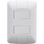 Conjunto 4x2 com 2 Interruptores Paralelos Tramontina Aria 6 A 250 V Branco Imagem de Conjunto 4x2 com 2 Interruptores Paralelos Tramontina Aria 6 A 250 V Branco