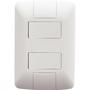 Imagem de Conjunto 4x2 com 2 Interruptores Paralelos Tramontina Aria 6 A 250 V Branco
