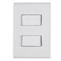 Imagem de Conjunto 4x2 com 2 Interruptores Paralelos Tramontina Liz 10 A 250 V Branco