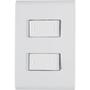 Imagem de Conjunto 4x2 com 2 Interruptores Paralelos Tramontina Liz 10 A 250 V Branco