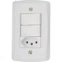 Imagem de Conjunto 4x2 Com 2 Interruptores Simples 10 A 250 V E 1 Tomada 2p+t 10 A 250 V Lux2 Branc