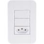 Imagem de Conjunto 4x2 Com 2 Interruptores Simples 10 A 250 V E 1 Tomada 2p+t 10 A 250 V Tablet Bra