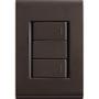 Imagem de Conjunto 4x2 Com 2 Interruptores Simples 10 A 250 V Tramontina Liz Grafite Tramontina