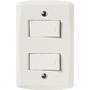 Imagem de Conjunto 4x2 Com 2 Interruptores Simples 10 A 250 V Tramontina Lux2 Branco Tramontina