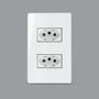 Imagem de Conjunto 4x2 com 2 Tomadas 20A Branco Infiniti Margirius