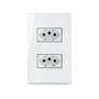 Imagem de Conjunto 4x2 com 2 Tomadas 20A Branco Infiniti Margirius