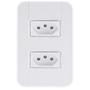 Imagem de Conjunto 4x2 Com 2 Tomadas 2P+T 20A 250 V PVC Branco TABLET