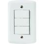 Imagem de Conjunto 4x2 com 3 Interruptores Simples 10 A 250 V Tramontina Lux2 Branco