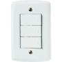 Imagem de Conjunto 4x2 com 3 Interruptores Simples 10 A 250 V Tramontina Lux2 Branco