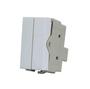 Imagem de Conjunto 4x2 Com 3 Interruptores Simples + Tomada Sleek Branco MarGirius